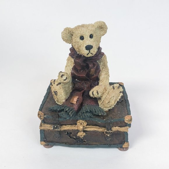 Boyds Bears and Friends 1994-95 "Grenville On Trunk" Music Box Figurine - Picture 2 of 7